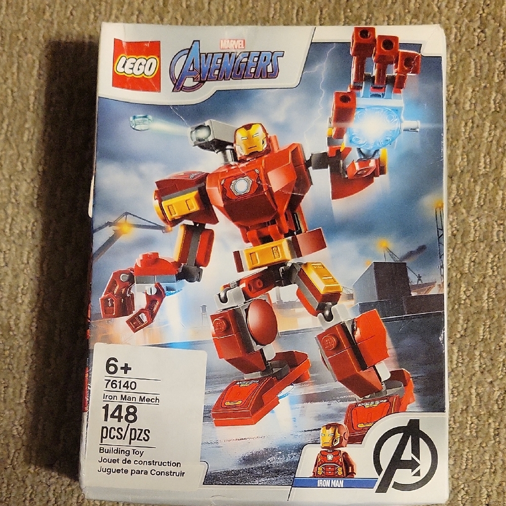 LEGO Avengers Iron Man Mech Red and Gold Set
